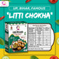 Litti Premix | Atta 200g, Sattu 80g, Chokha 70g and Peanut Chutney 50g | Taste of Bihar | Ready To Cook